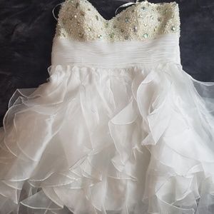 White Strapless Dress